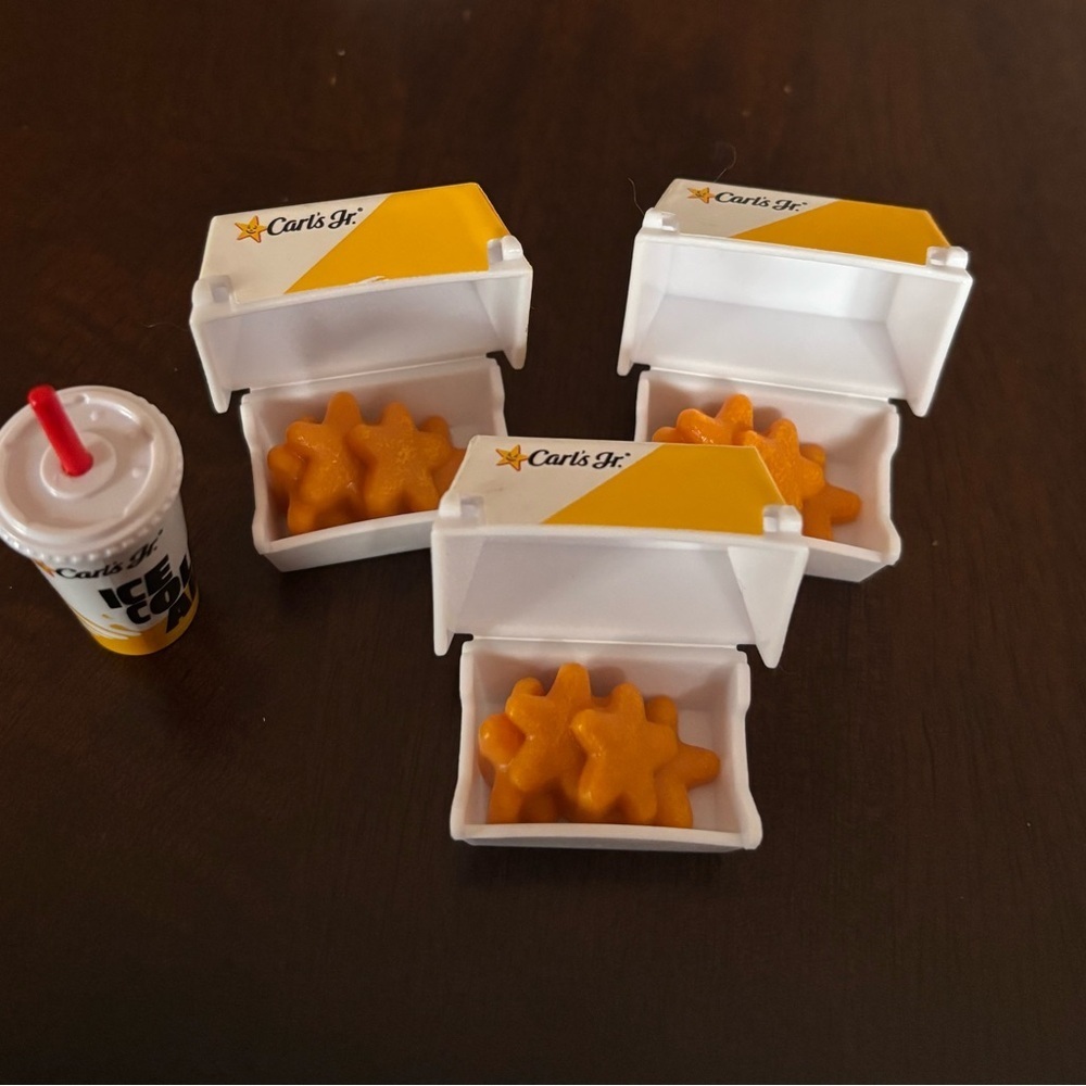 Mini Brands Foodies Carl's Jr. Lot of 4